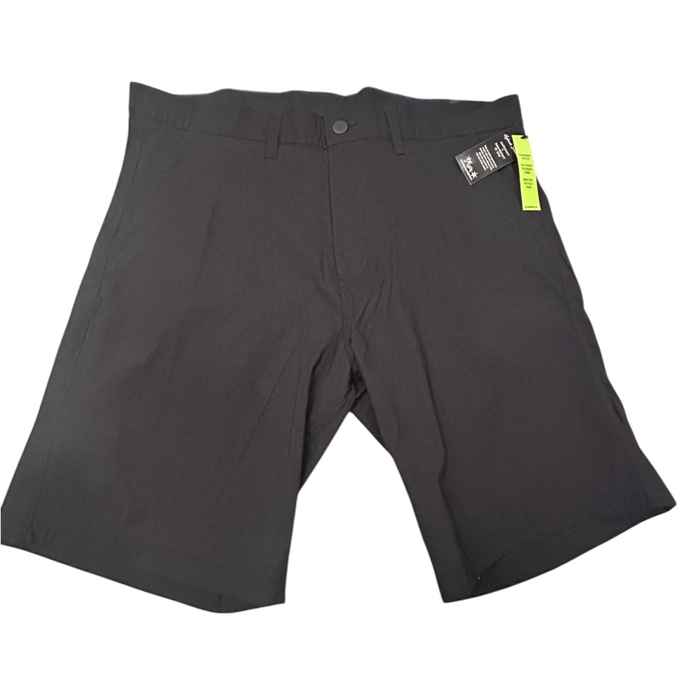 Burnside Men's Black Hybrid Casual/Board Shorts Quick Dry‎ 36 Waist Stretch NWT